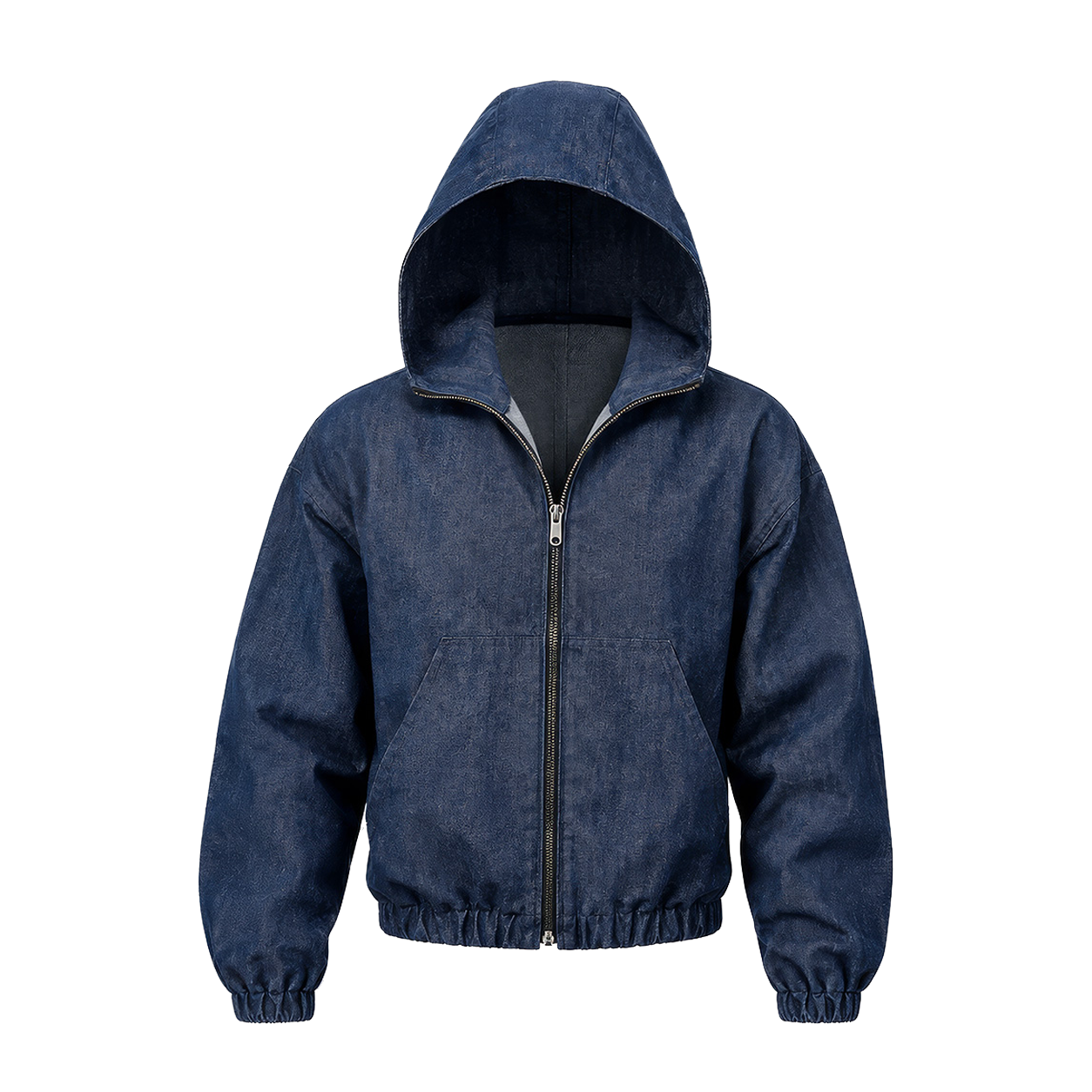 Veste Hoodie Raw Indigo Denim 480gsm